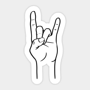 Goat hand gesture Sticker